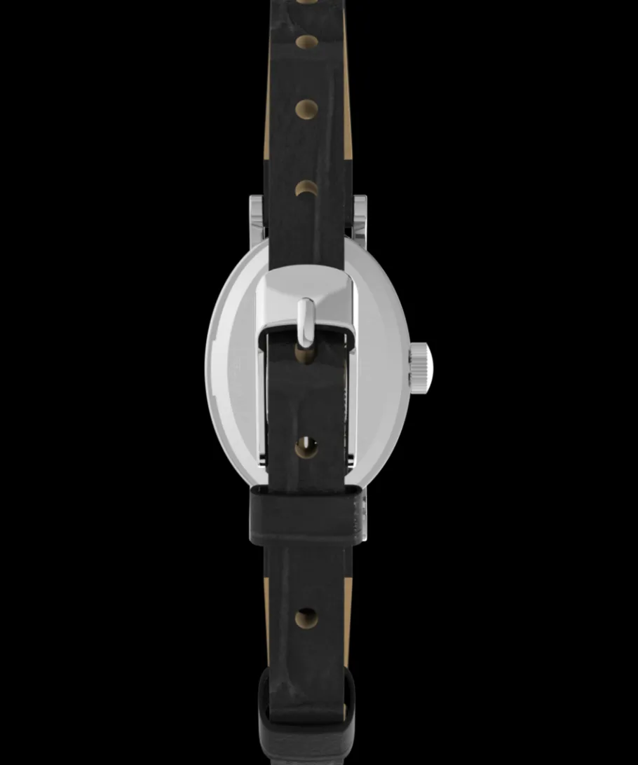 Women Timex Small*Cavatina 19mm Leather Strap Watch