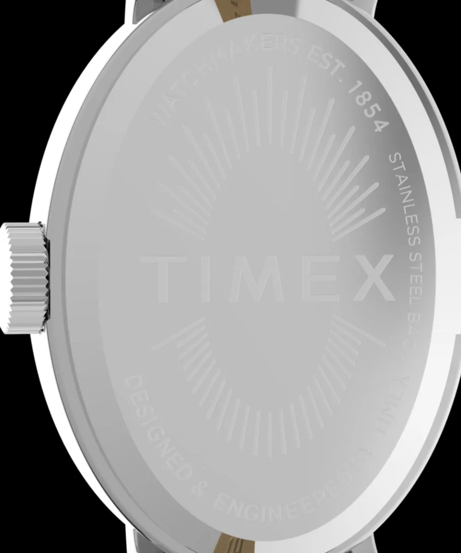 Women Timex Small*Cavatina 19mm Leather Strap Watch