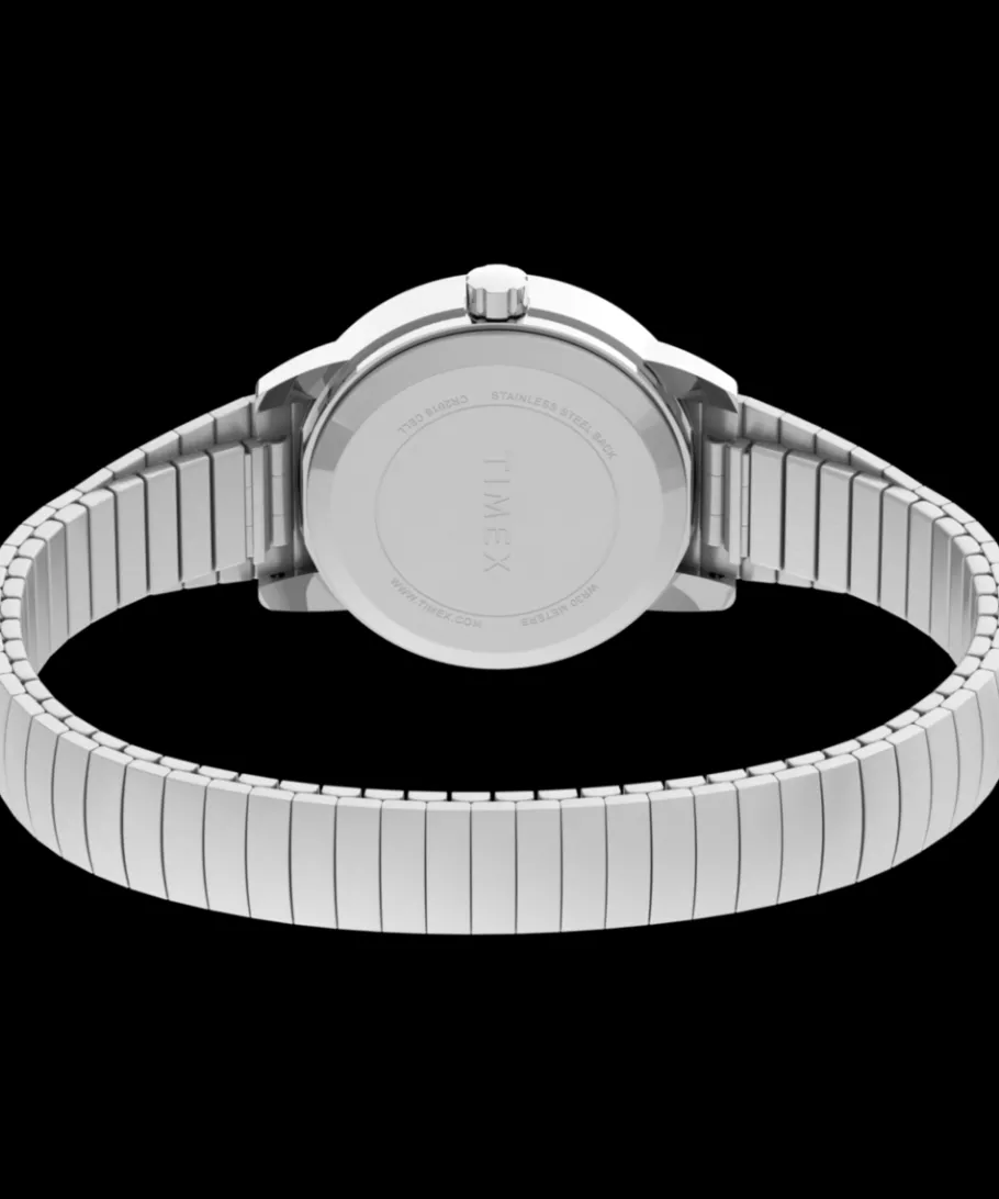 Women Timex Small|Silver-tone*Easy Reader® 25mm Expansion Band Watch