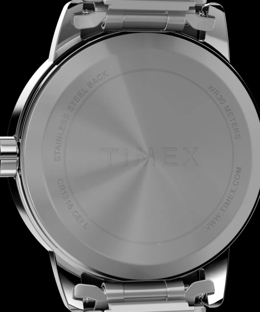 Women Timex Small*Easy Reader 25mm Stainless Steel Expansion Band Watch