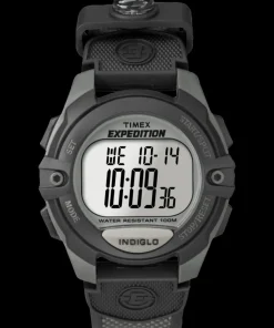 Timex Digital|Chronograph*Expedition Chrono Alarm Timer 41mm Resin Strap Watch