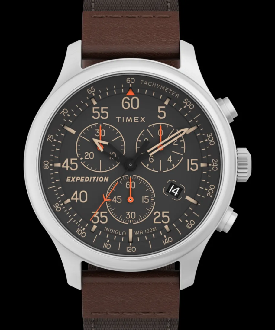 Timex Chronograph*Expedition® Field Chronograph 43mm Mixed Material Strap Watch