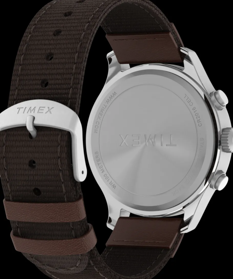 Timex Chronograph*Expedition® Field Chronograph 43mm Mixed Material Strap Watch