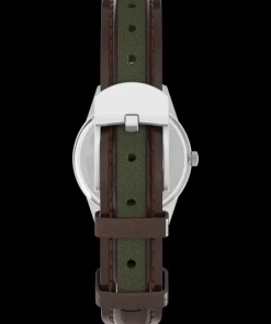 Women Timex Small*Expedition Field Mini 26mm Leather Strap Watch