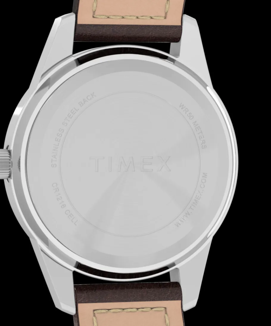 Women Timex Small*Expedition Field Mini 26mm Leather Strap Watch