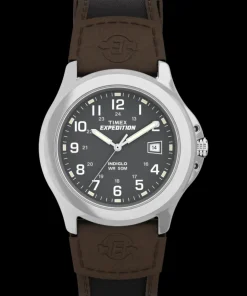 Timex Leather*Expedition Metal Field 40mm Leather Strap Watch