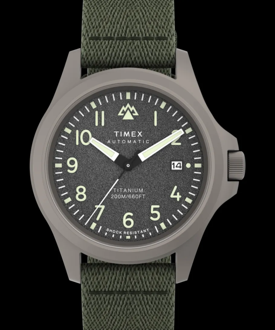 Timex Titanium|Automatic*Expedition Titanium Automatic 41mm Recycled Fabric Strap Watch