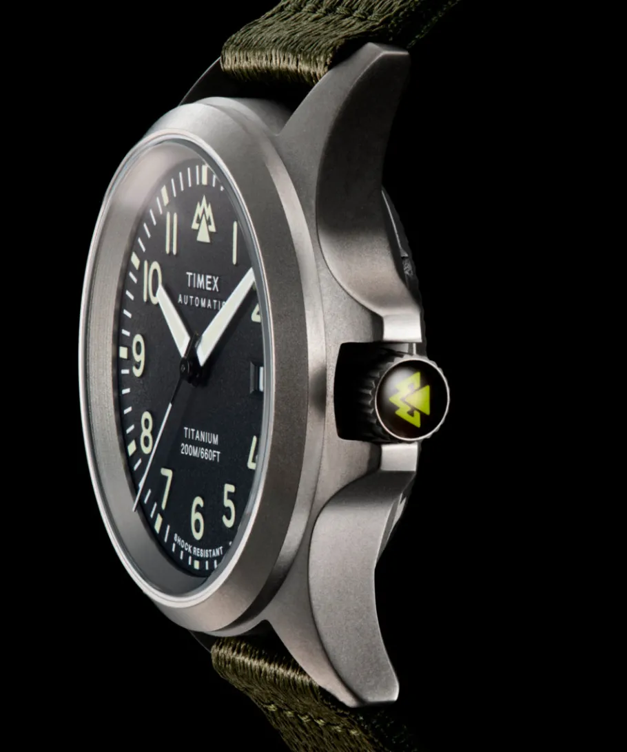 Timex Titanium|Automatic*Expedition Titanium Automatic 41mm Recycled Fabric Strap Watch