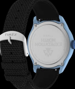 Timex Black Watches*Expedition Traprock 43mm Recycled Fabric Strap Watch