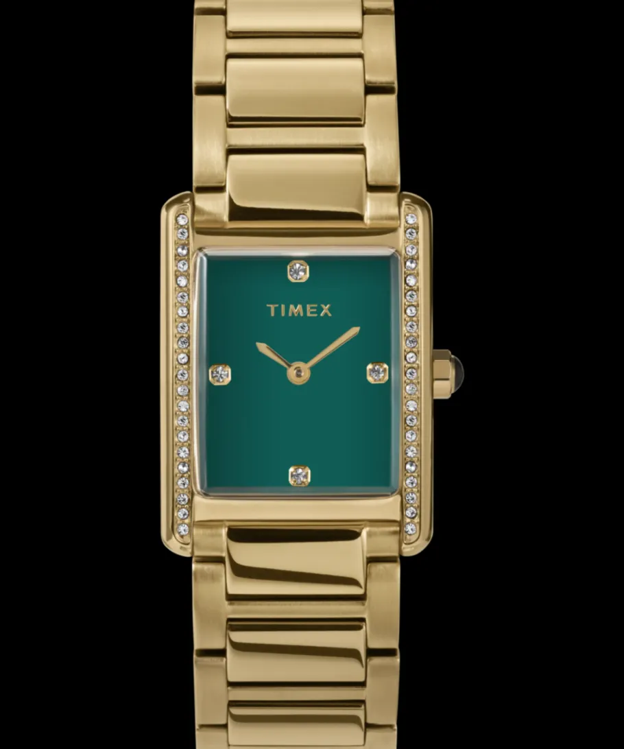 Women Timex Small|Gold-tone*Hailey 24mm Stainless Steel Bracelet Watch