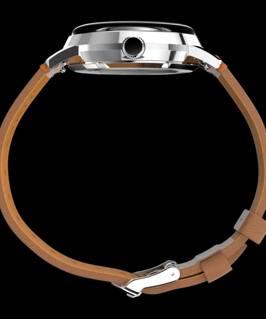 Timex Leather|Automatic*Marlin® Automatic 40mm Leather Strap Watch