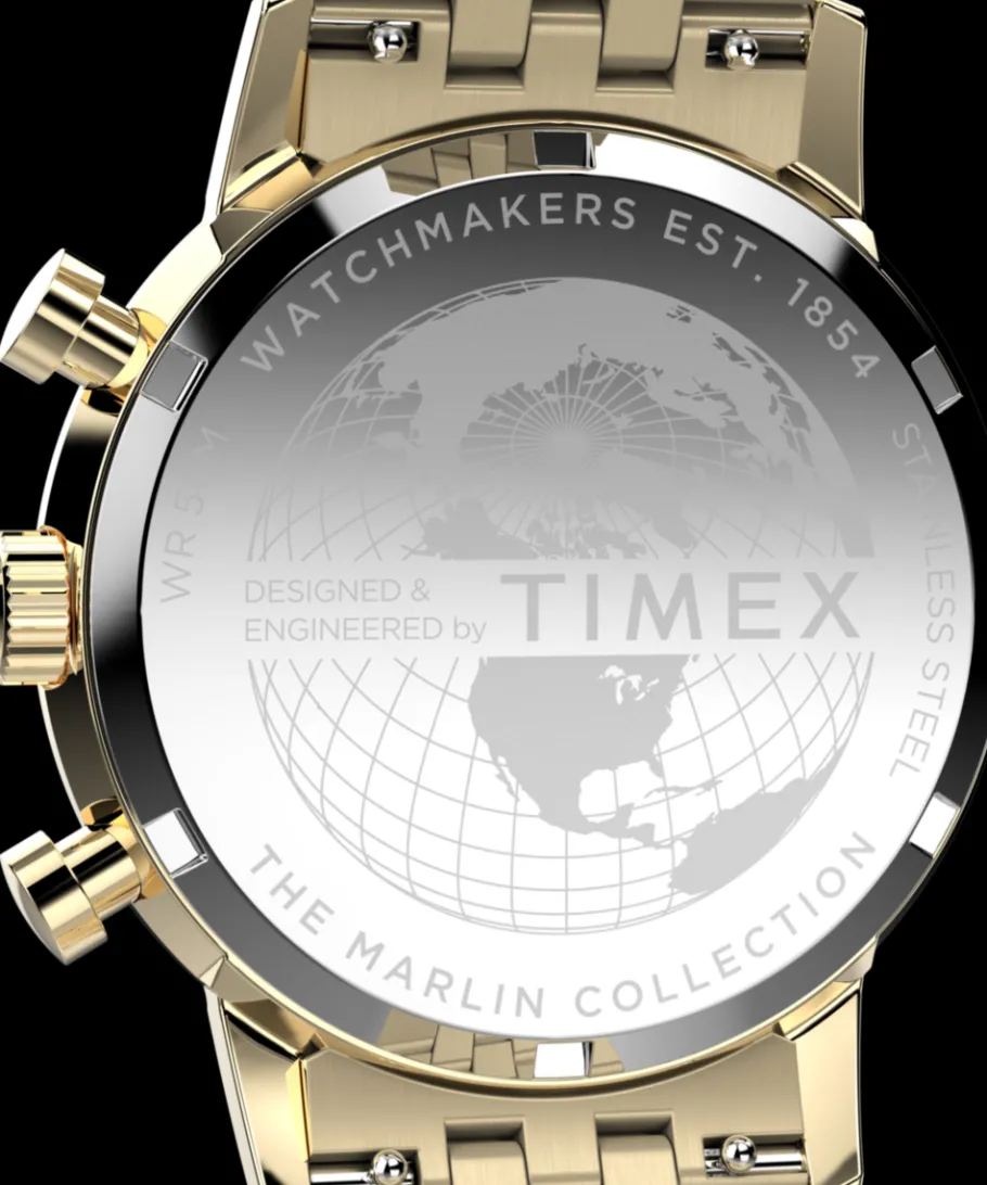 Timex Stainless Steel|Vintage*Marlin® Chronograph Tachymeter 40mm Stainless Steel Bracelet Watch