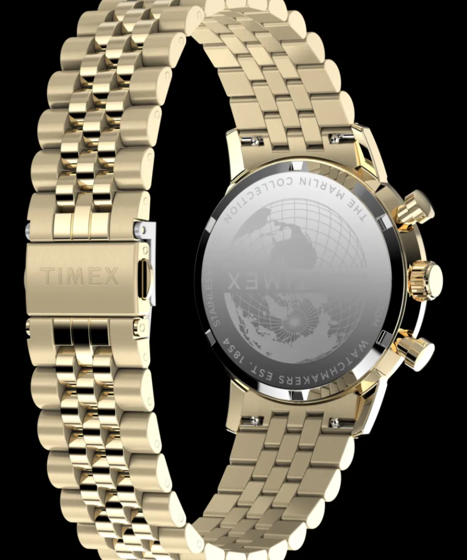Timex Stainless Steel|Vintage*Marlin® Chronograph Tachymeter 40mm Stainless Steel Bracelet Watch