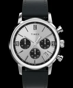 Timex Vintage|Chronograph*Marlin® Chronograph Tachymeter 40mm Leather Strap Watch