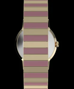 Women Timex Gold-tone|Bracelet*Marlin® Hand-Wound 34mm Stainless Steel Expansion Band Watch