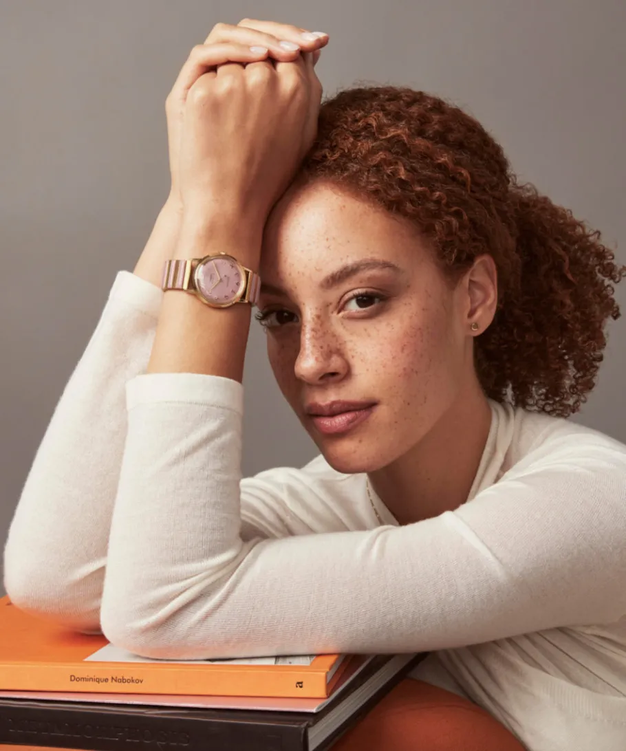 Women Timex Gold-tone|Bracelet*Marlin® Hand-Wound 34mm Stainless Steel Expansion Band Watch