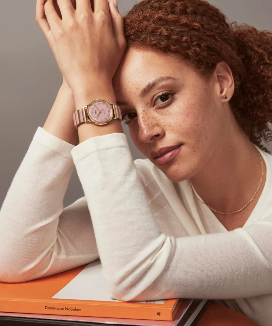Women Timex Gold-tone|Bracelet*Marlin® Hand-Wound 34mm Stainless Steel Expansion Band Watch