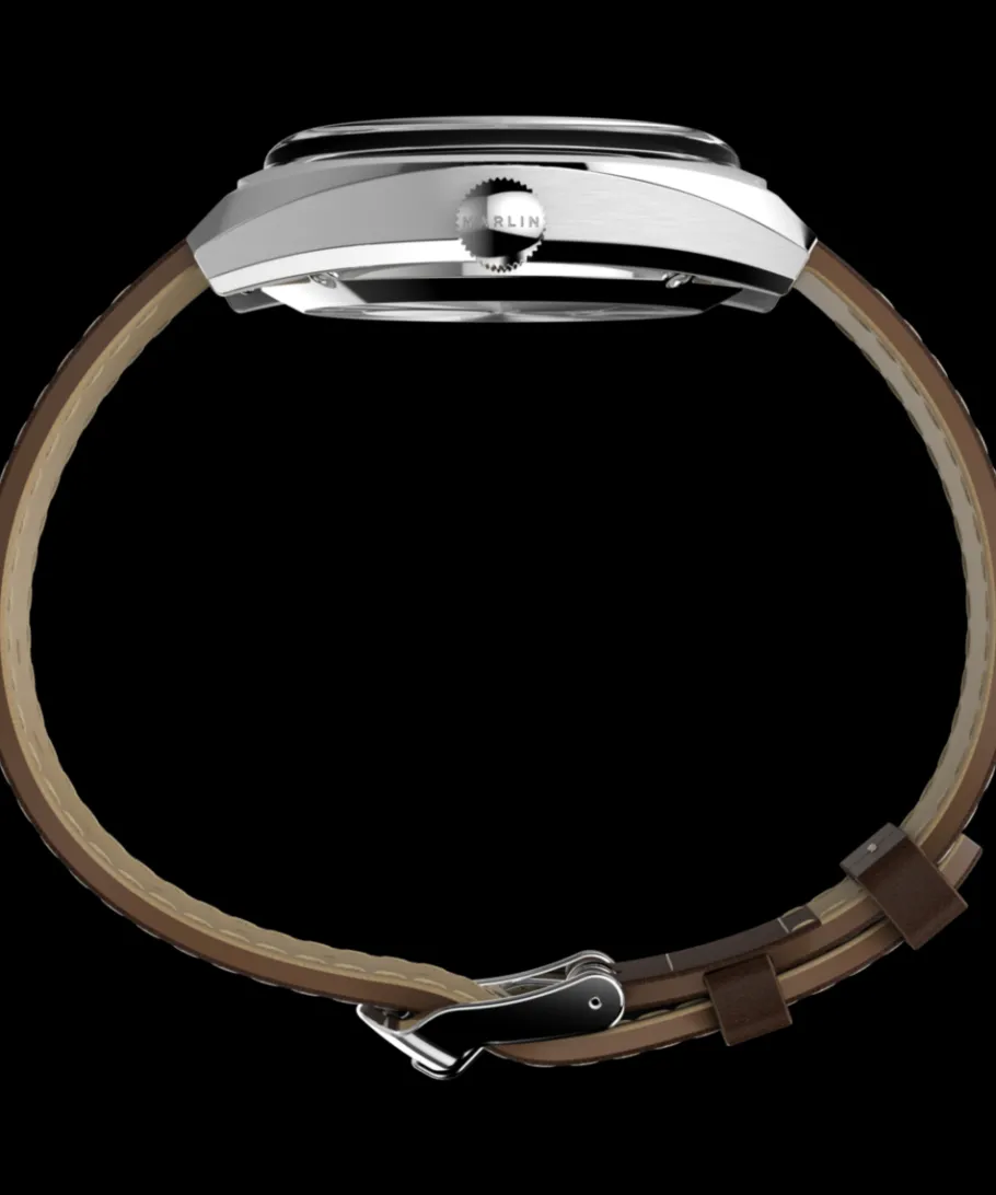 Timex Leather|Vintage*Marlin® Sub-Dial Automatic 39mm Leather Strap Watch