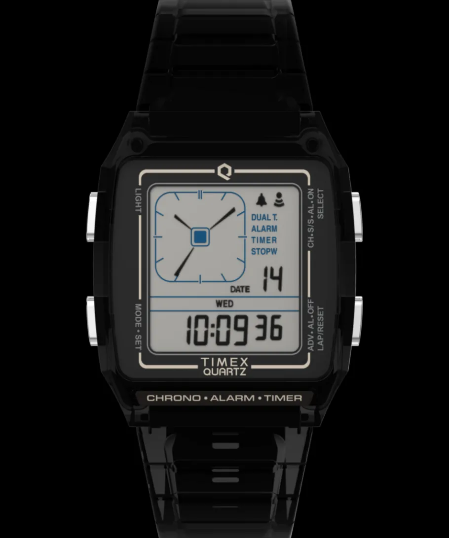 Women Timex Digital|Vintage*Q LCA 35mm Resin Strap Watch