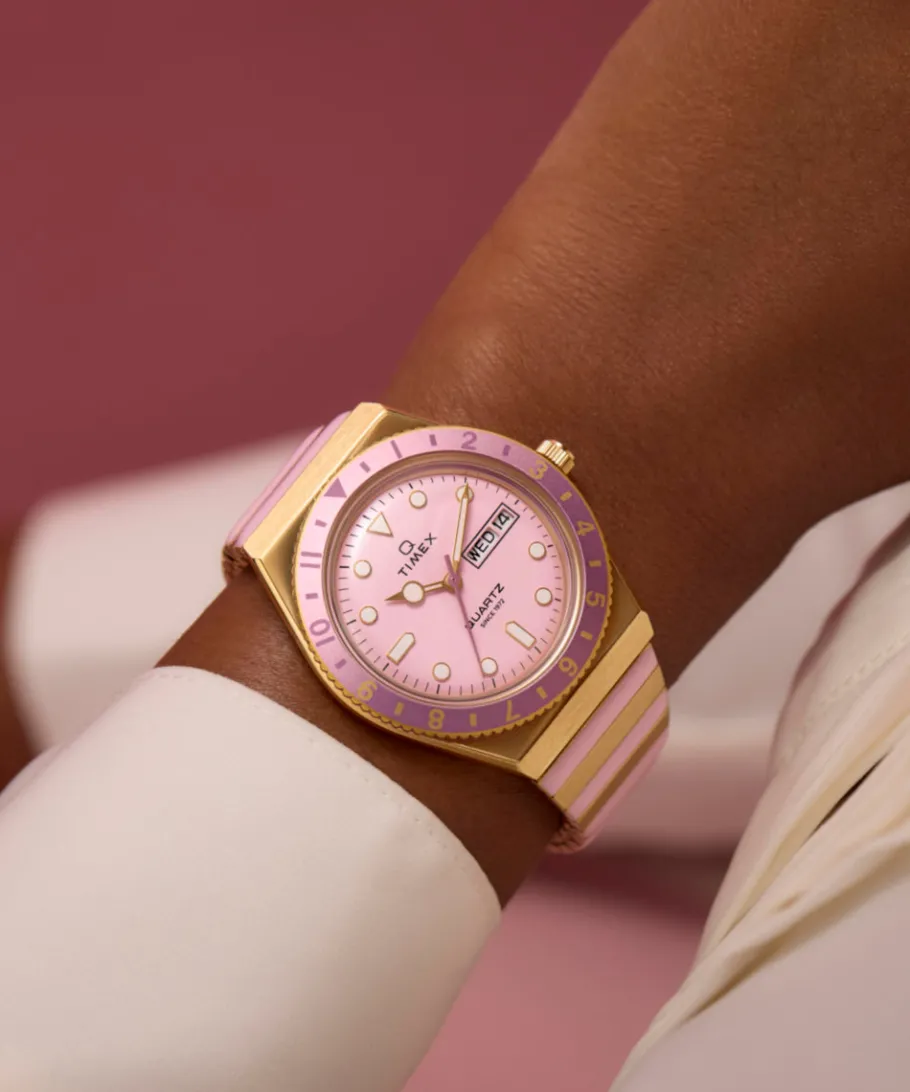 Women Timex Bracelet*Q ® 36mm Stainless Steel Expansion Band Watch