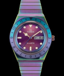 Women Timex Bracelet*Q 36mm Stainless Steel Expansion Band Watch