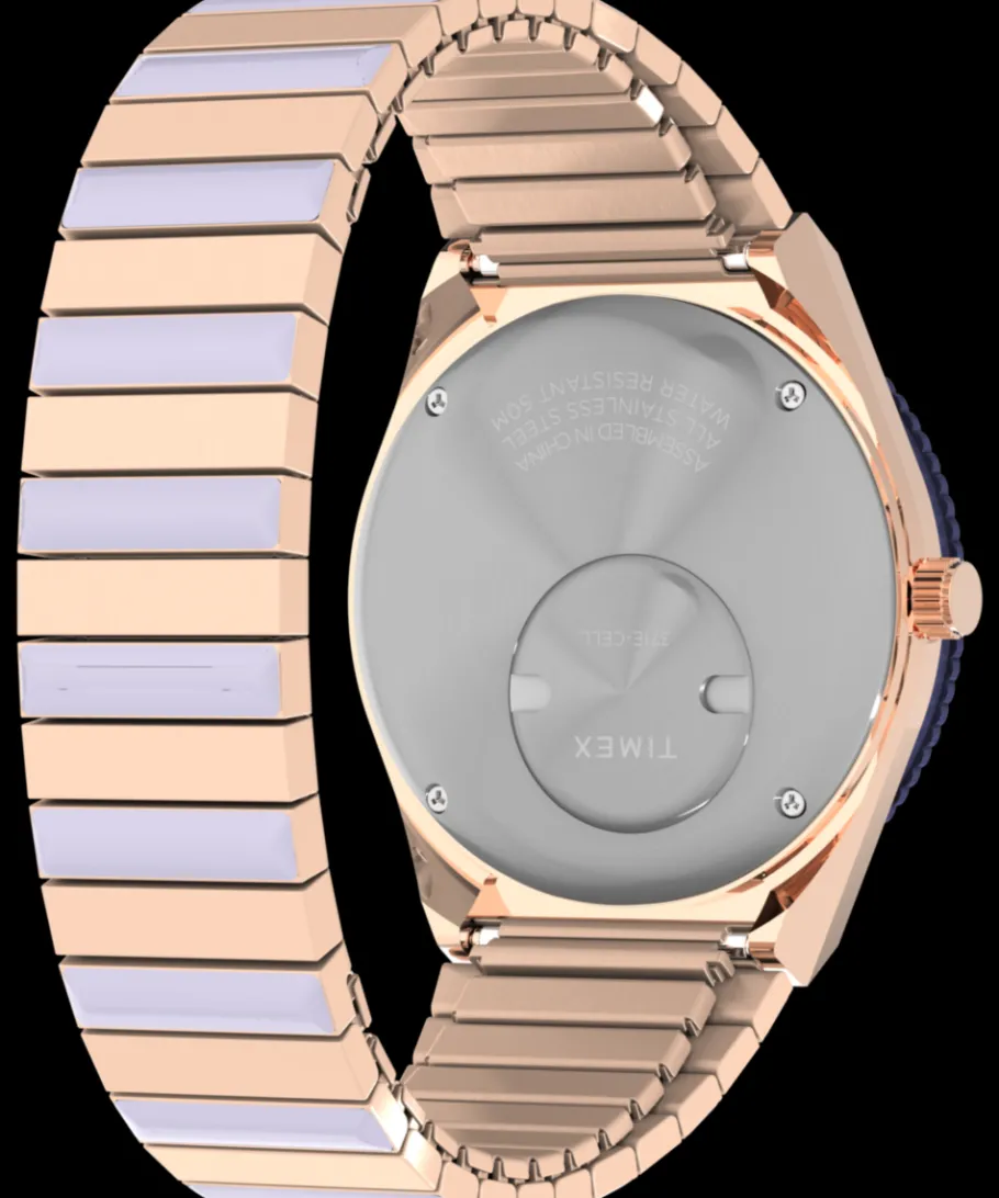 Women Timex Bracelet*Q ® 36mm Stainless Steel Expansion Band Watch