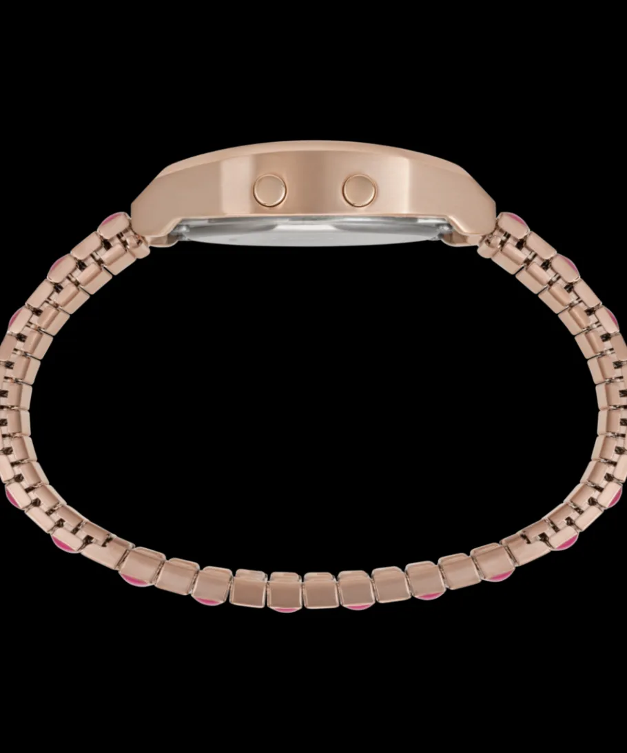 Women Timex Bracelet*Q 36mm Stainless Steel Expansion Band Watch