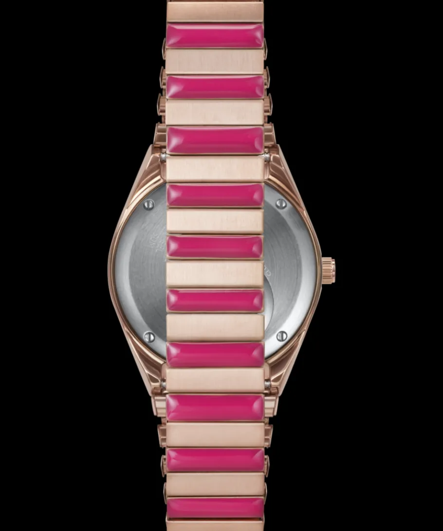 Women Timex Bracelet*Q 36mm Stainless Steel Expansion Band Watch