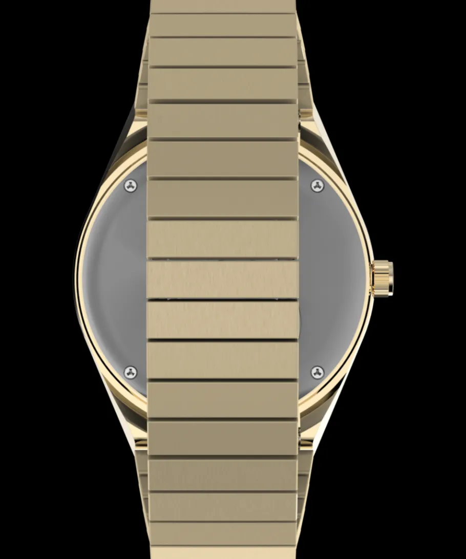 Women Timex Gold-tone|Bracelet*Q ® 36mm Stainless Steel Expansion Band Watch
