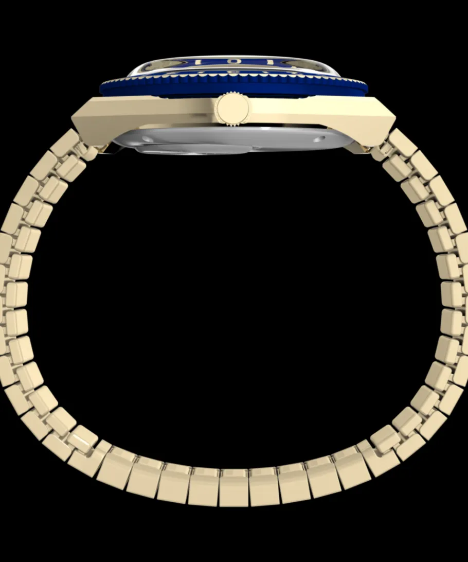Women Timex Gold-tone|Bracelet*Q ® 36mm Stainless Steel Expansion Band Watch