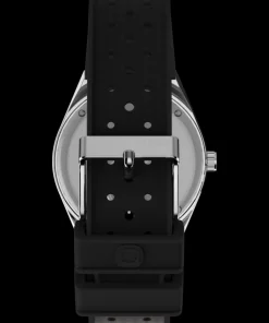 Timex Vintage|Black Watches*Q 38mm Synthetic Rubber Strap Watch