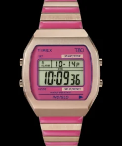 Women Timex Gold-tone|Digital*80 36mm Stainless Steel Expansion Band Watch