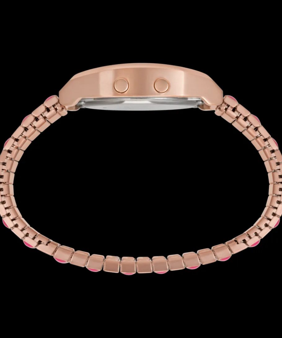 Women Timex Gold-tone|Digital*80 36mm Stainless Steel Expansion Band Watch