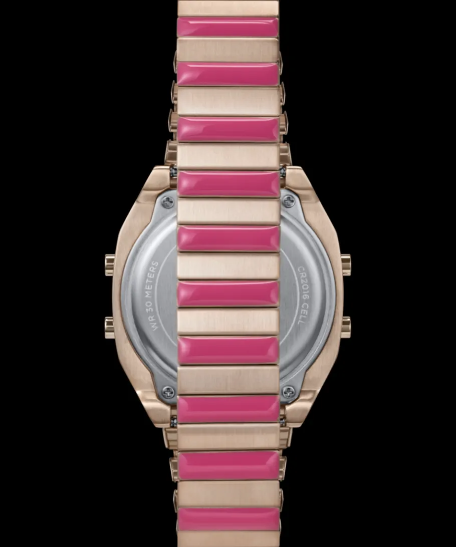 Women Timex Gold-tone|Digital*80 36mm Stainless Steel Expansion Band Watch