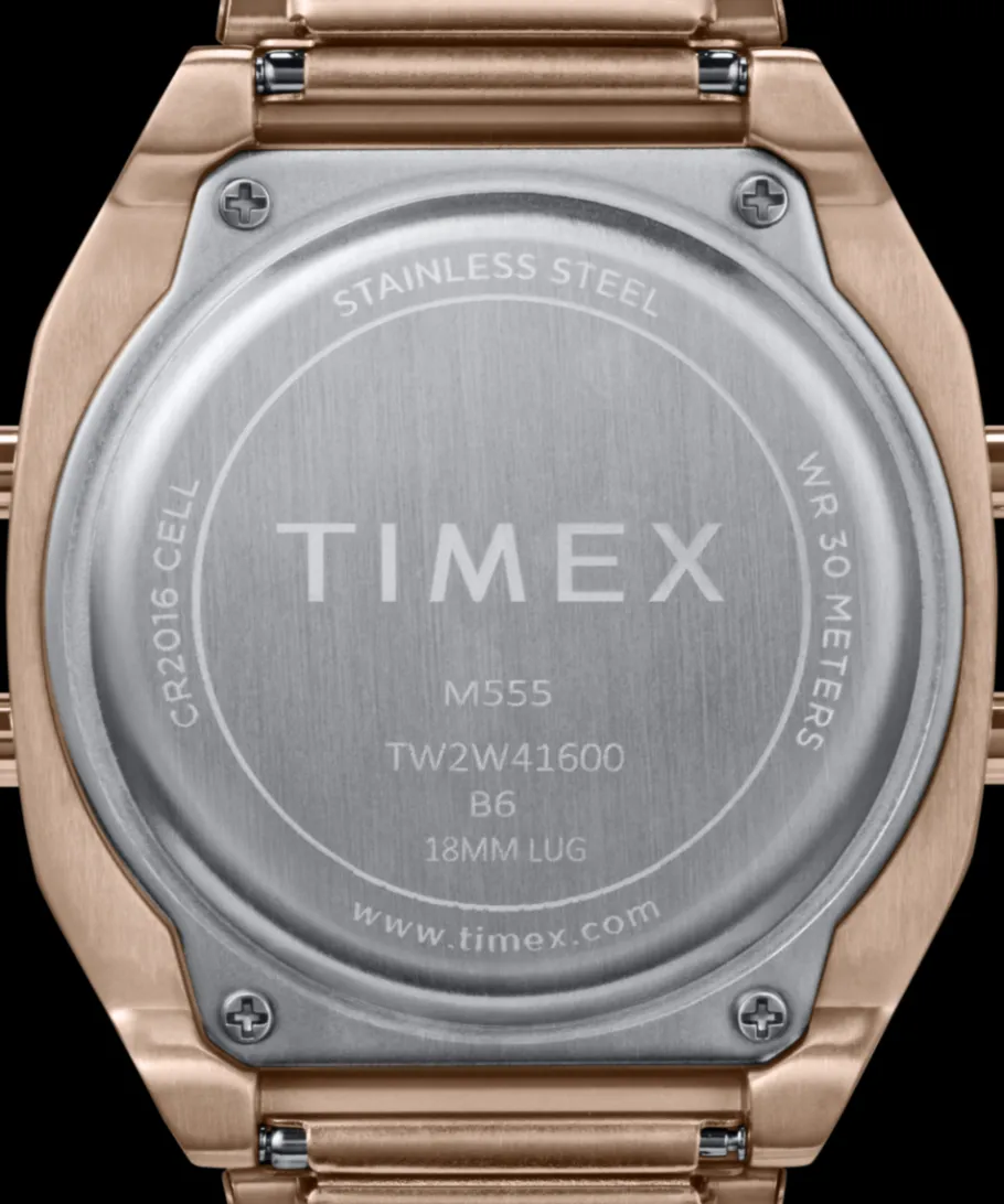 Women Timex Gold-tone|Digital*80 36mm Stainless Steel Expansion Band Watch