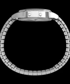 Women Timex Silver-tone|Digital*80 34mm Stainless Steel Expansion Band Watch