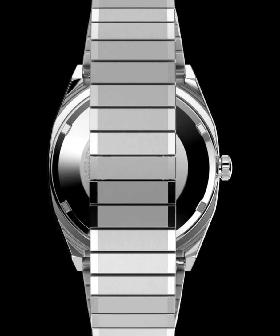 Timex Vintage|Automatic*® Automatic 1983 E Line 34mm Stainless Steel Expansion Band Watch