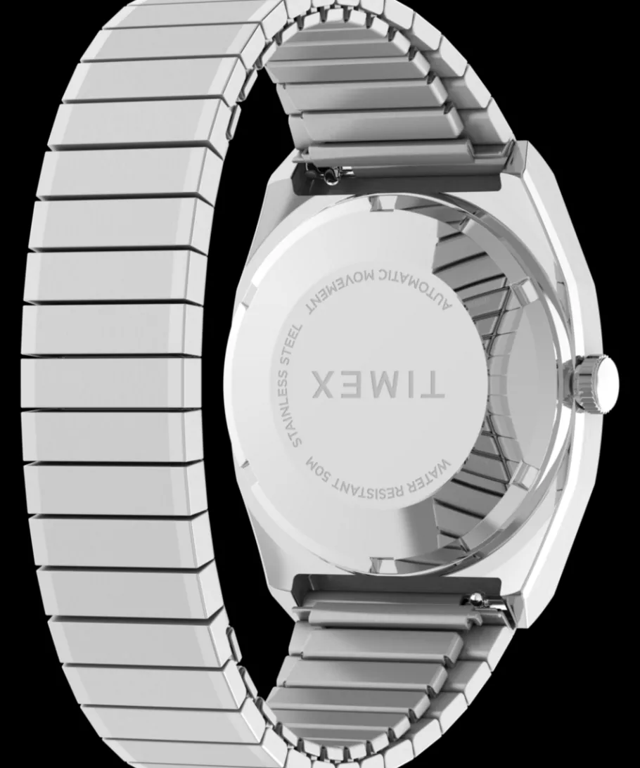 Timex Vintage|Automatic*® Automatic 1983 E Line Reissue 34mm Stainless Steel Expansion Ba