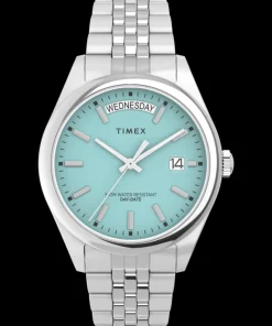 Women Timex Silver-tone|Bracelet*Legacy Day and Date 36mm Stainless Steel Bracelet Watch