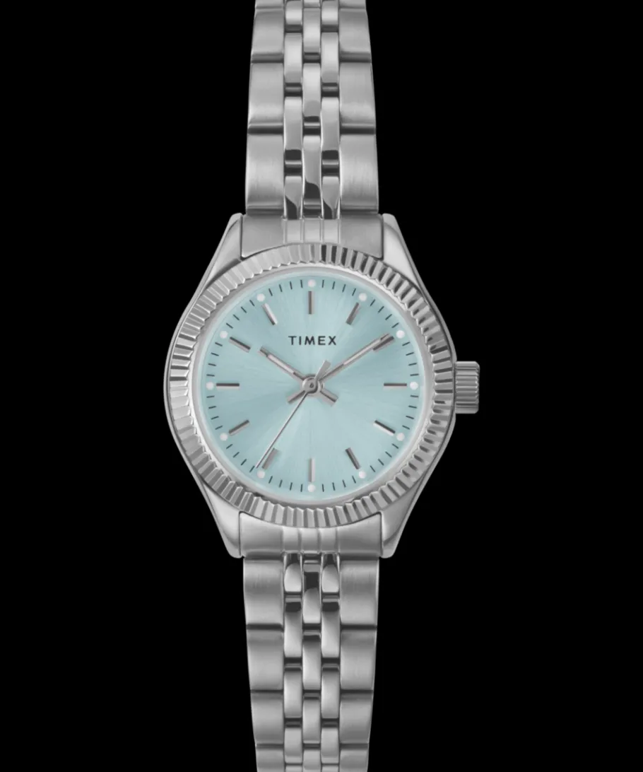 Women Timex Small|Silver-tone*Legacy Mini 25mm Stainless Steel Bracelet Watch