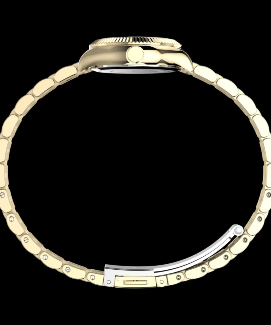 Women Timex Small|Gold-tone*Legacy Mini 25mm Stainless Steel Bracelet Watch