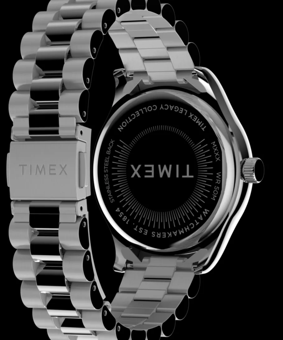 Women Timex Silver-tone|Bracelet*Legacy 34mm Stainless Steel Bracelet Watch