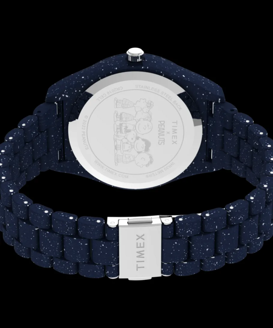 Women Timex Bracelet|Father's Day Gifts*Legacy Ocean x Peanuts 42mm Recycled Bracelet Watch