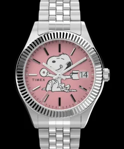 Women Timex Silver-tone|Bracelet*Legacy x Peanuts 34mm Stainless Steel Bracelet Watch