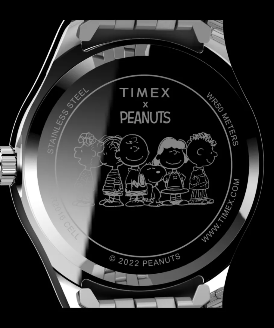 Women Timex Silver-tone|Bracelet*Legacy x Peanuts 34mm Stainless Steel Bracelet Watch