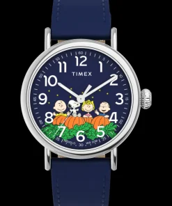 Timex Leather*Standard x Peanuts Pumpkin Patch 40mm Leather Strap Watch