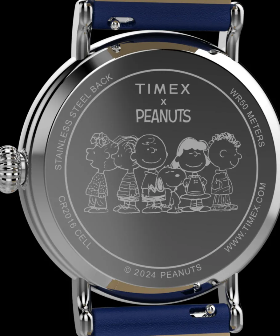 Timex Leather*Standard x Peanuts Pumpkin Patch 40mm Leather Strap Watch
