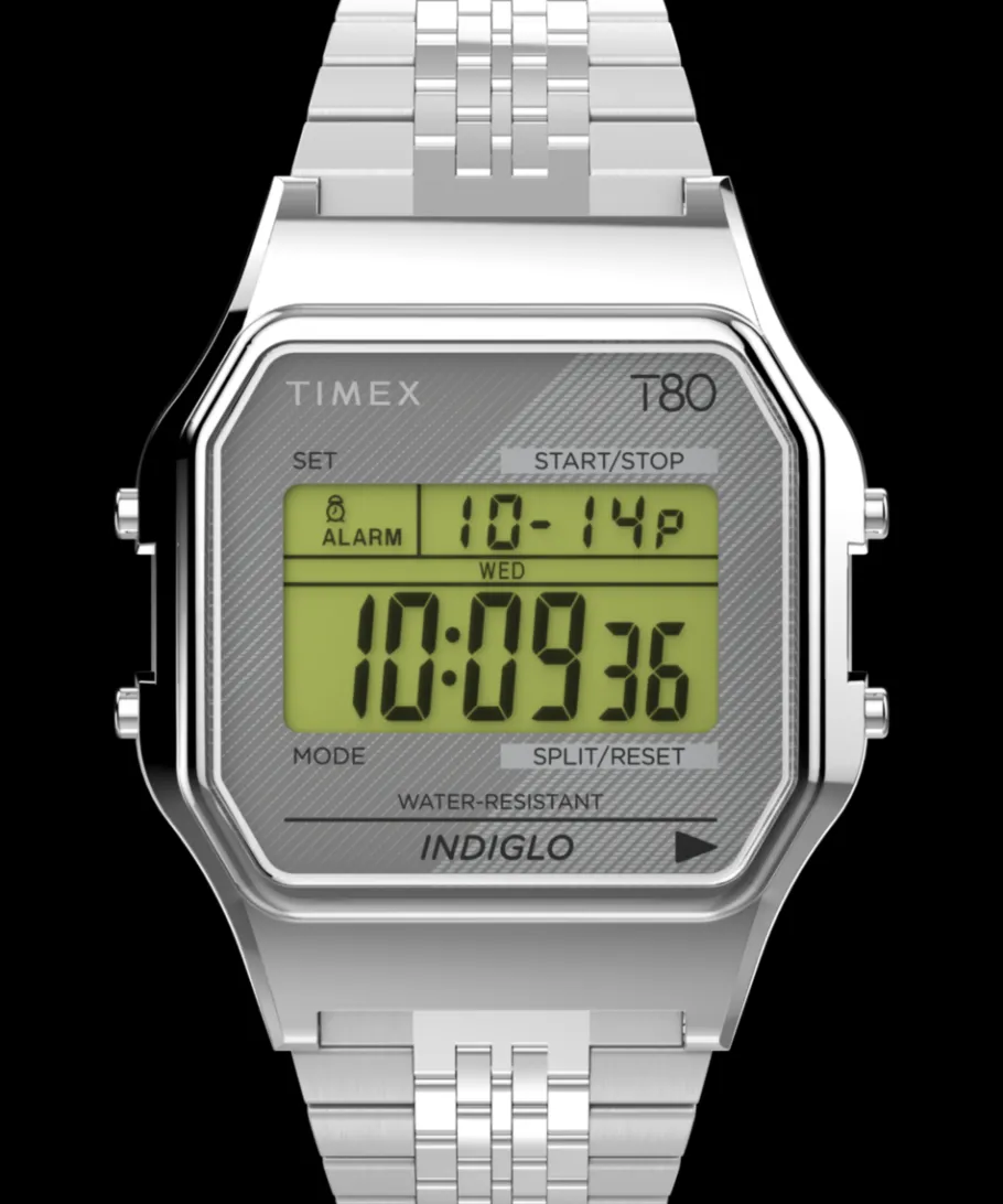Women Timex Silver-tone|Bracelet*T80 34mm Stainless Steel Bracelet Watch