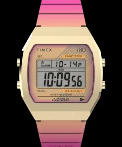 Women Timex Digital*T80 Steel 36mm Resin Strap Watch