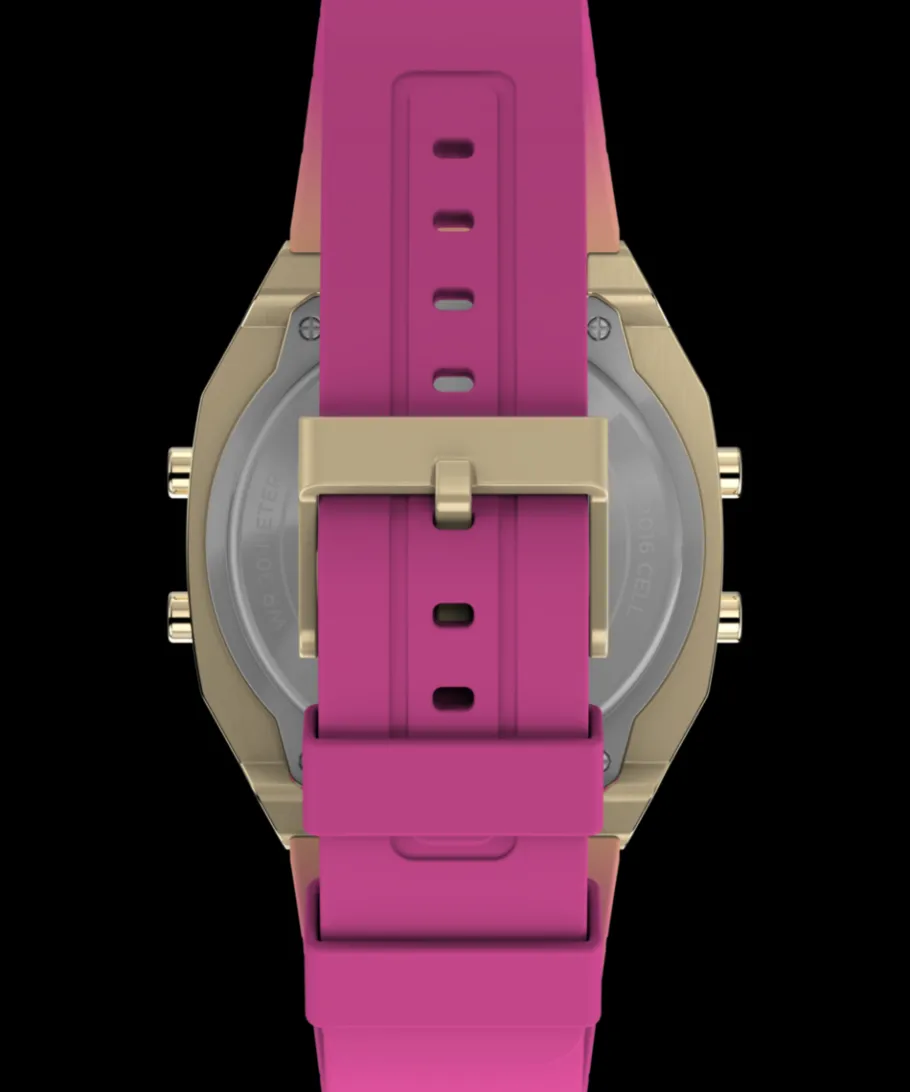 Women Timex Digital*T80 Steel 36mm Resin Strap Watch